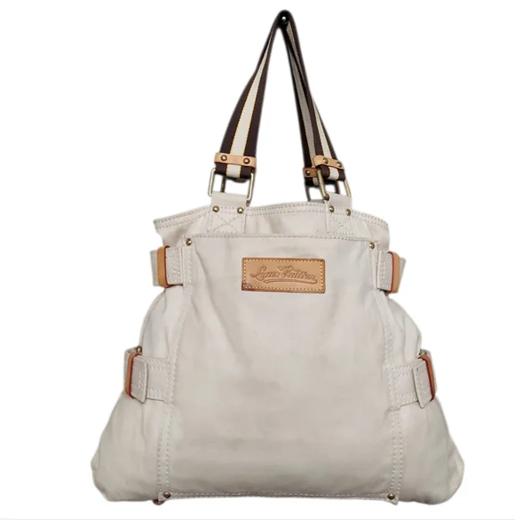 Louis Vuitton Limited Edition Globe Shopper Cabas Canvas Tote Bag Gently Loved - Picture 6 of 15